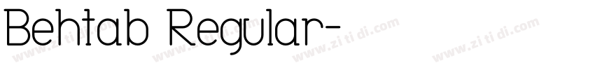 Behtab Regular字体转换